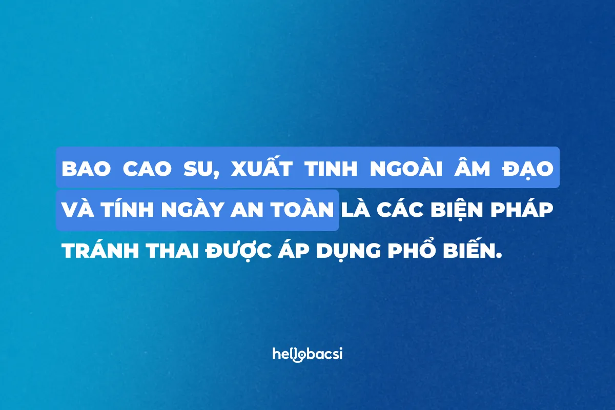 Các phương pháp tránh thai không dùng thuốc
